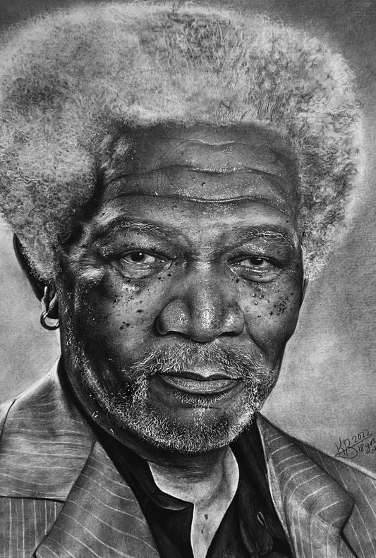 Original Morgan Freeman Drawing